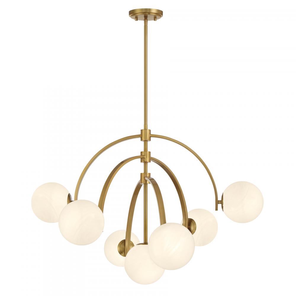 Marias 7-Light Chandelier in Warm Brass