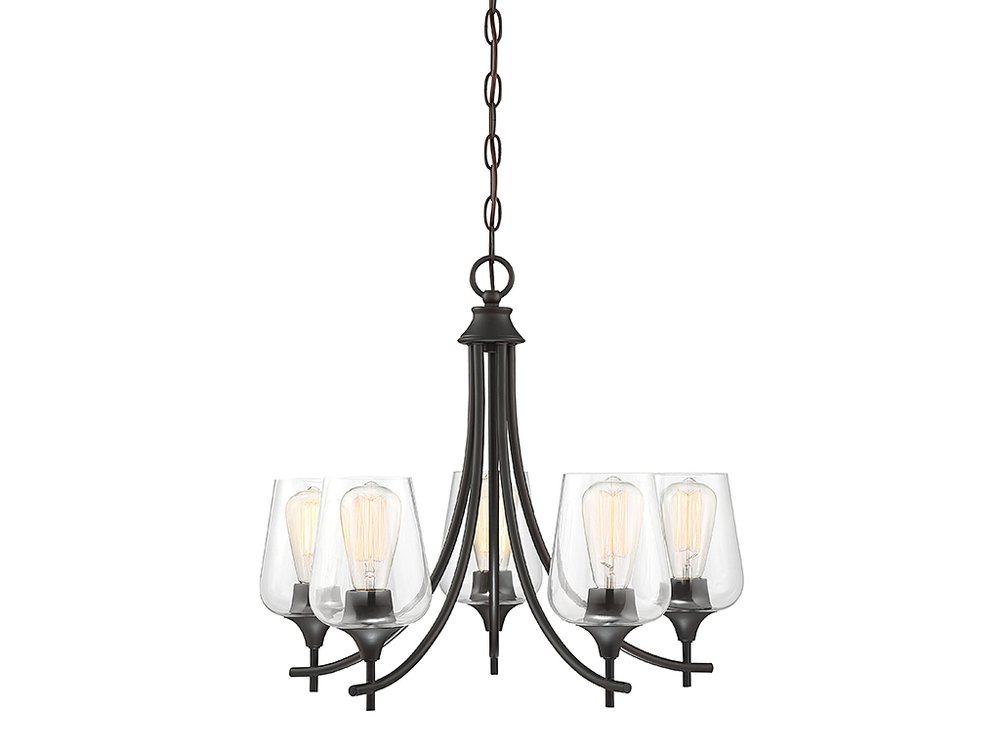 Octave 5-Light Chandelier in English Bronze