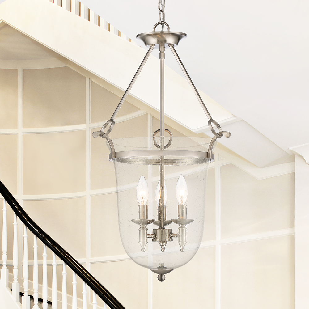 Trudy 3-Light Pendant in Satin Nickel