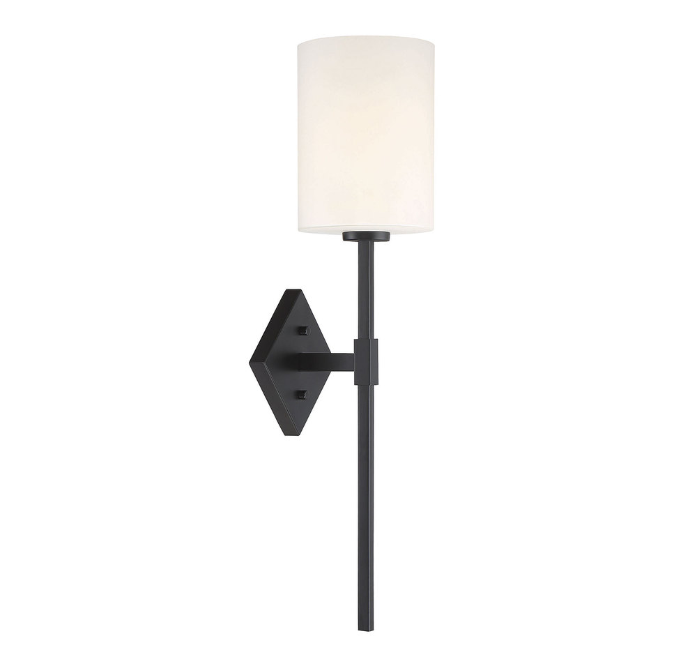 Destin 1-Light Wall Sconce in Matte Black