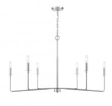 Savoy House 1-2221-6-109 - Salerno 6-Light Chandelier in  Polished Nickel