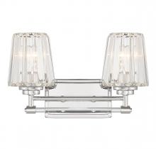  8-6001-2-109 - Garnet 2-Light Bathroom Vanity Light in Polished Nickel