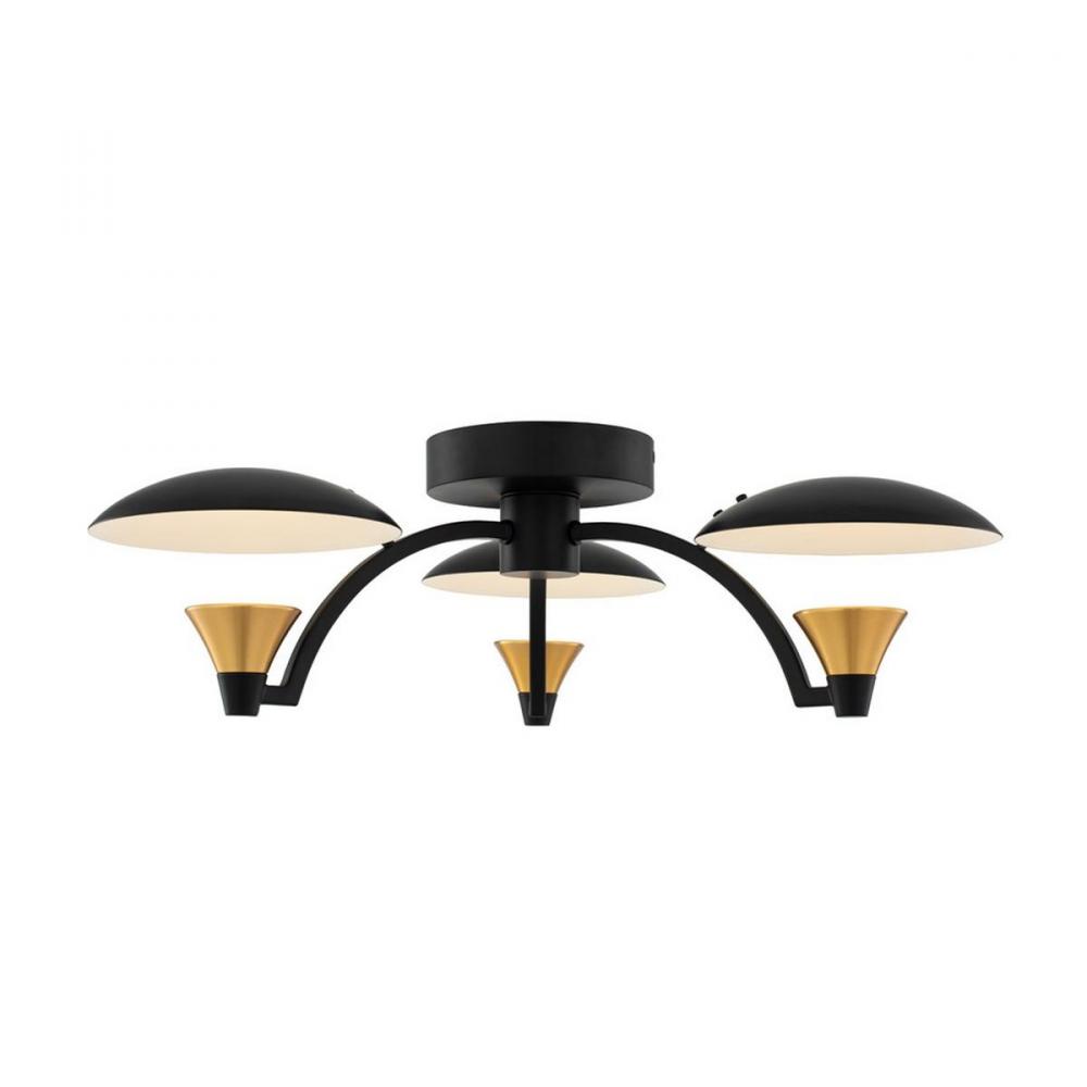 Redding 3 Light LED Semi Flush