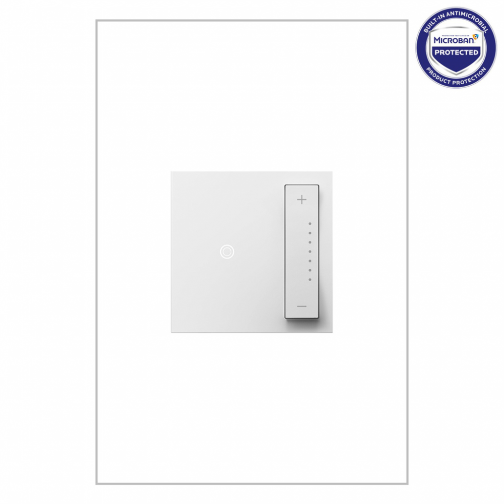 adorne® 700W sofTap® Tru-Universal Dimmer, White, with Microban®