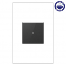 Legrand ASTH1532G2 - adorne® Touch Switch, Graphite, with Microban®