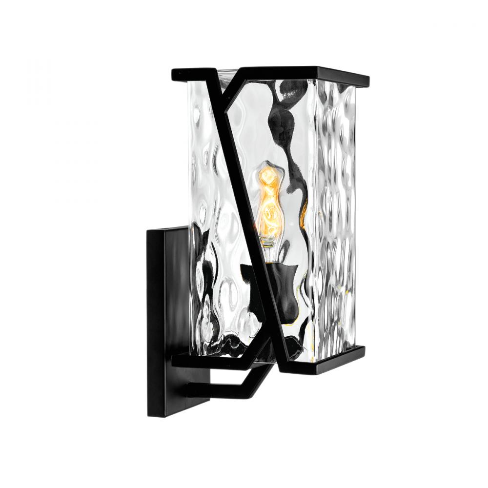 Waterfall Outdoor Wall Mount Light - Matte Black