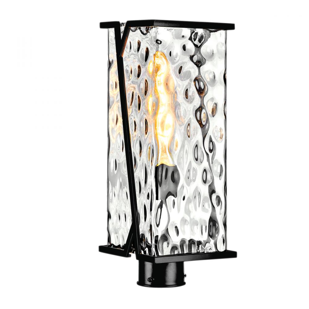 Waterfall Outdoor Post Light - Matte Black