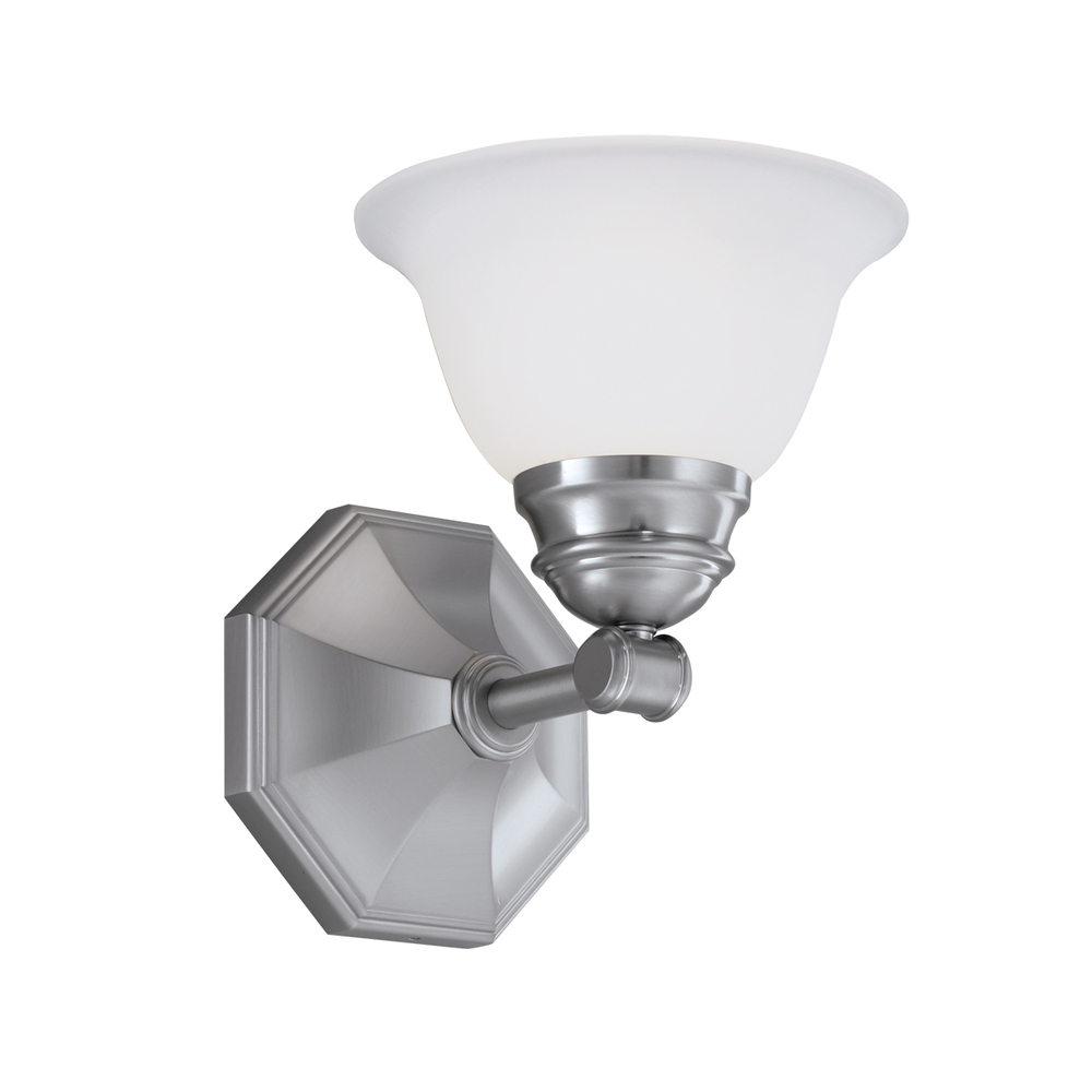 Kathryn 1 Lt Vanity Sconce - Brushed Nickel