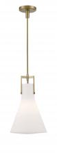 Norwell 4661-AN-MO - Izel 1-Light Glass Pendant - Antique Brass