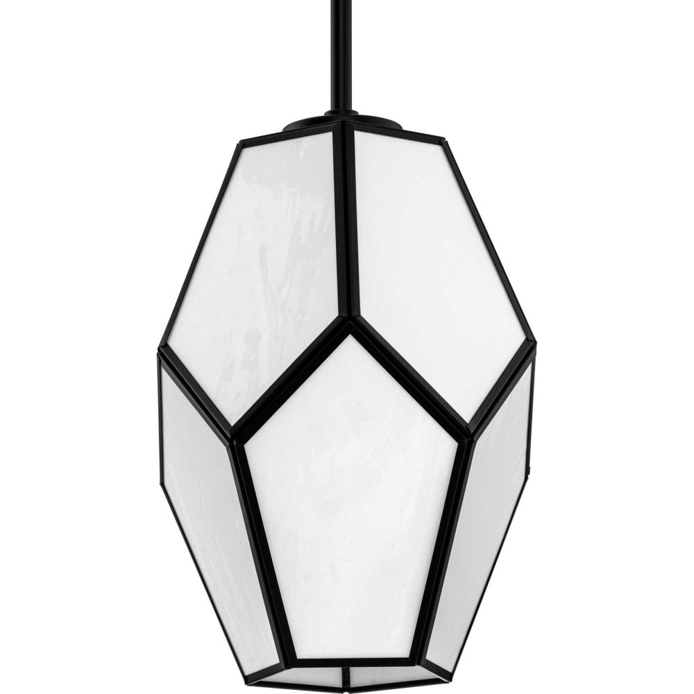 Latham Collection One-Light Matte Black Contemporary Pendant