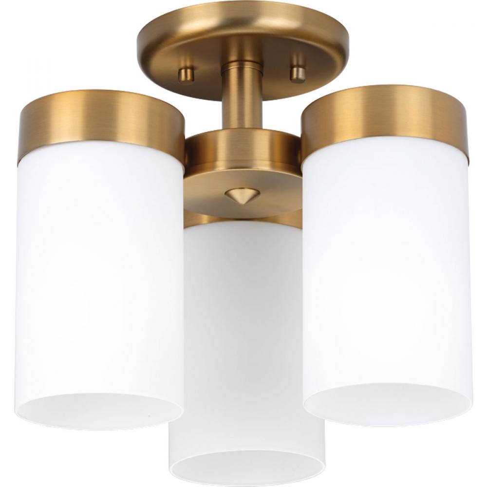 Elevate Collection Three-Light 11-3/4" Flush Mount