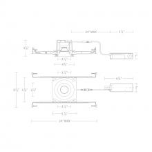 WAC US R3BRDN-NWD-WT - Ocular 3.0 Dim-to-Warm Round Downlight Trim and Remodel Housing with New Construction Frame-In Kit