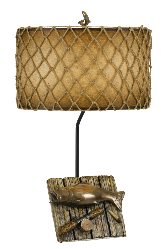 150W Fishing Resin Table Lamp