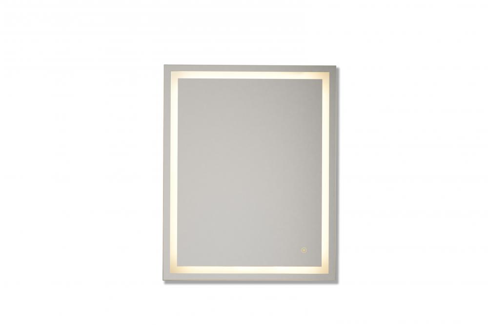 30” x 24” x 1.4” Rectangular LED Mirror, defogger & dimmer, 3000K