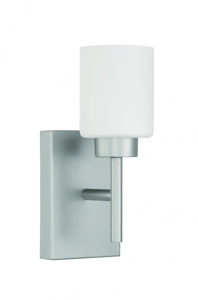 Cadence 1 Light Wall Sconce in Satin Nickel