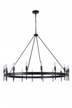 Craftmade 54316-FB - Larrson 16 Light Chandelier in Flat Black