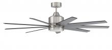 Craftmade CHP60BNK9 - 60" Champion in Brushed Polished Nickel w/ Brushed Nickel/Flat Black Blades