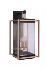 Craftmade ZA6534-MNSB - Metalwork 4 Light Extra Large Outdoor Wall Lantern in Midnight/Satin Brass