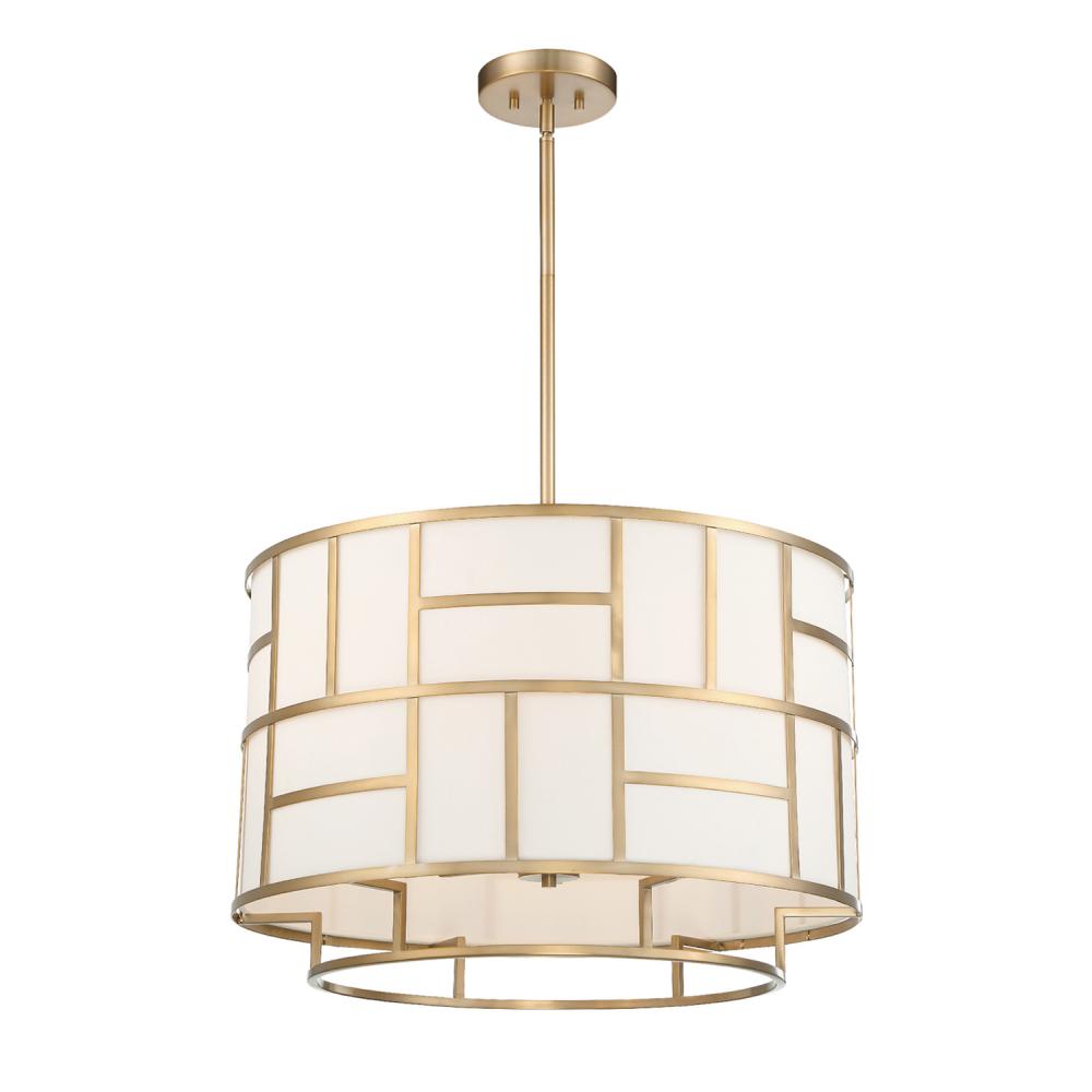 Libby Langdon Danielson 6 Light Vibrant Gold Chandelier