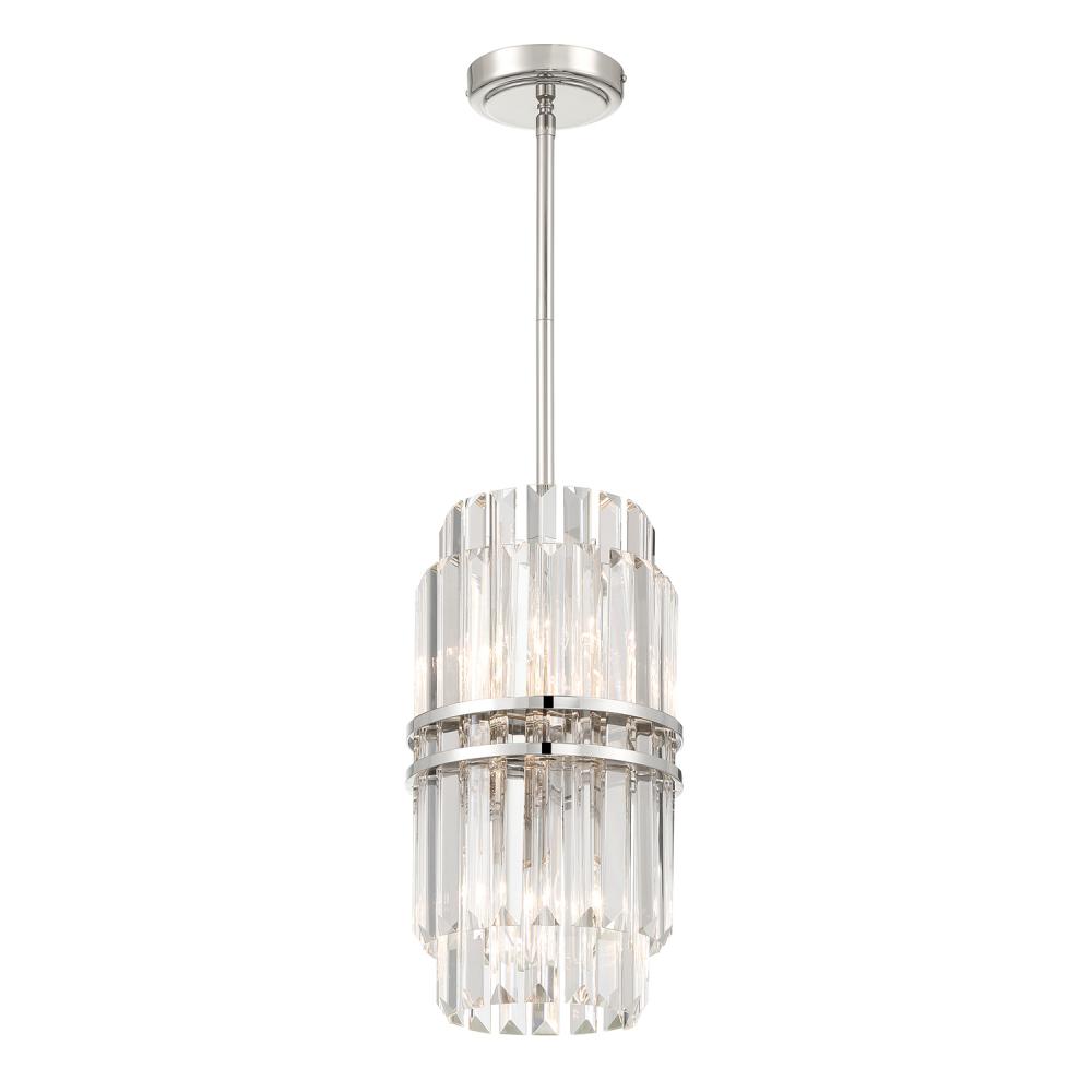 Hayes 4 Light Polished Nickel Pendant