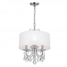 Crystorama 6623-CH-CL-MWP - Othello 3 Light Clear Crystal Polished Chrome Mini Chandelier