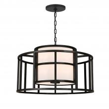 Crystorama 9595-MK - Brian Patrick Flynn Hulton 5 Light Matte Black Lantern Chandelier