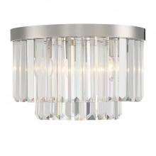 Crystorama HAY-1400-PN - Hayes 4 Light Polished Nickel Flush Mount