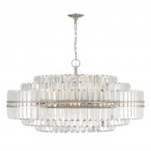 Crystorama HAY-1409-PN - Hayes 32 Light Polished Nickel Chandelier