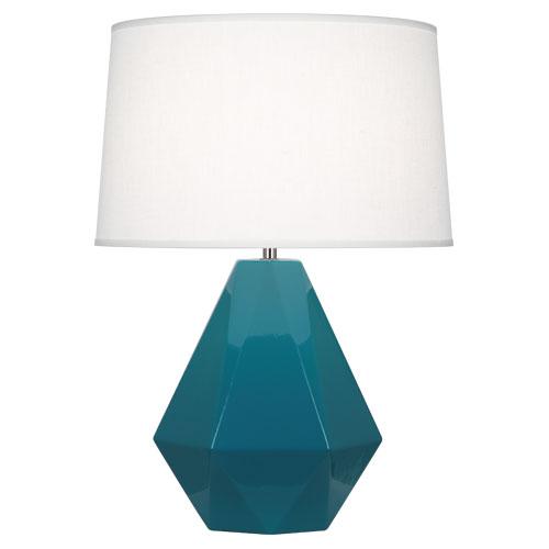 Peacock Delta Table Lamp