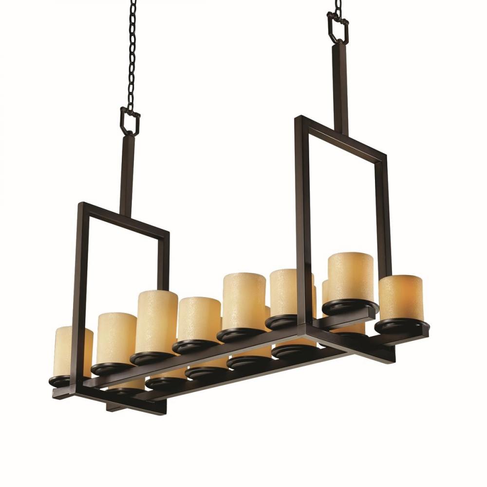 Dakota 14-Light Bridge Chandelier (Tall)