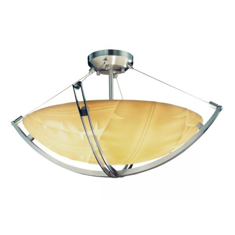 18" Semi-Flush Bowl w/ Crossbar