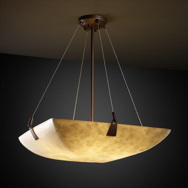 48" LED Pendant Bowl w/ Tapered Clips