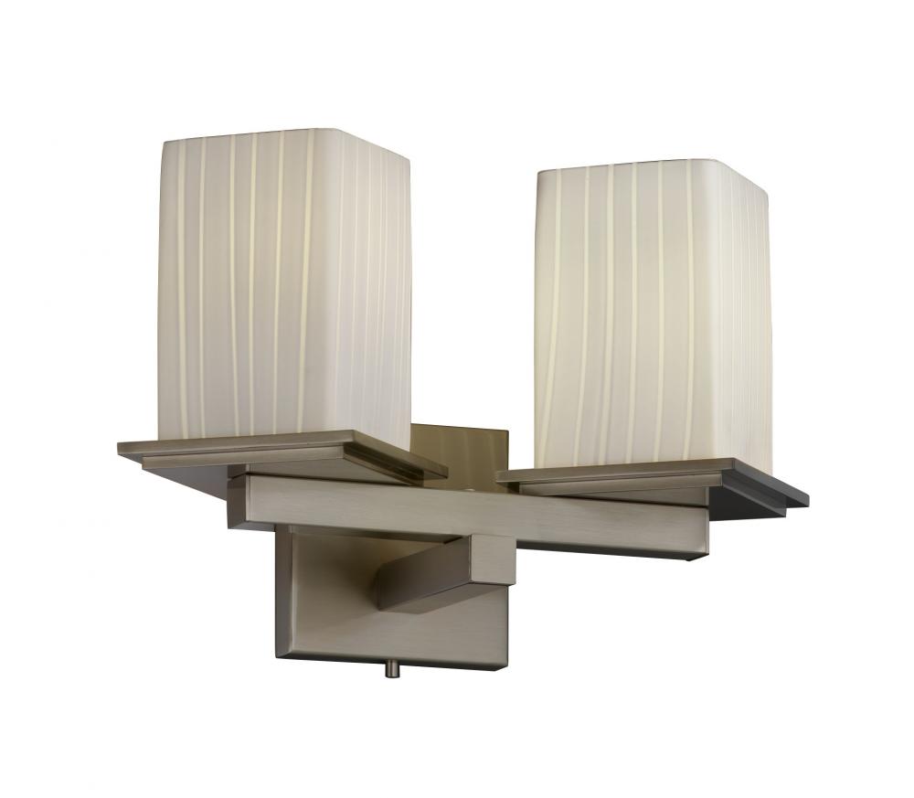 Montana 2-Light Wall Sconce (Angled Bobeche)