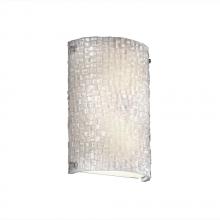 Justice Design Group 3FRM-5541-TILE-MBLK - Finials Cylinder Wall Sconce (ADA)