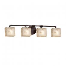 Justice Design Group ALR-8464-55-DBRZ - Bronx 4-Light Bath Bar