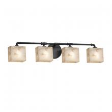 Justice Design Group ALR-8464-55-MBLK - Bronx 4-Light Bath Bar