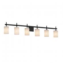 Justice Design Group CLD-8416-10-MBLK - Union 6-Light Bath Bar