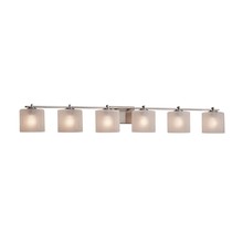 Justice Design Group FSN-8446-30-FRCR-NCKL - Era 6-Light Bath Bar