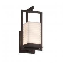 Justice Design Group PNA-7511W-SAWT-DBRZ - Laguna 1-Light LED Outdoor Wall Sconce