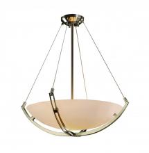 Justice Design Group CLD-9722-25-NCKL - 24" Pendant Bowl w/ Crossbar