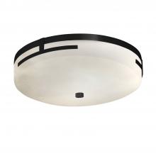 Justice Design Group CLD-8995-MBLK - Atlas 16" LED Round Flush-Mount