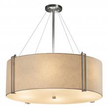 Justice Design Group FAB-9517-CREM-NCKL - Reveal 48" Drum Pendant