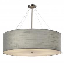 Justice Design Group FAB-9594-GRAY-NCKL - Classic 36" Drum Pendant