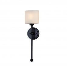 Justice Design Group FSN-4331-OPAL-MBLK - Sequoia ADA 1-Light Wall Sconce