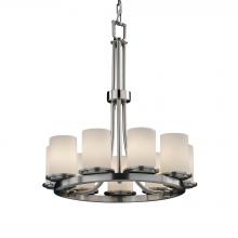 Justice Design Group FSN-8766-10-OPAL-NCKL - Dakota 9-Light Ring Chandelier