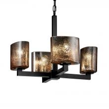 Justice Design Group FSN-8829-30-MROR-MBLK - Modular 4-Light Chandelier