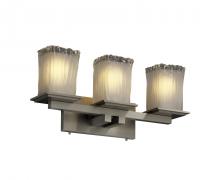 Justice Design Group GLA-8673-26-WTFR-NCKL-LED3-2100 - Montana 3-Light LED Bath Bar