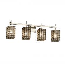 Justice Design Group WGL-8414-15-GRCB-NCKL - Union 4-Light Bath Bar