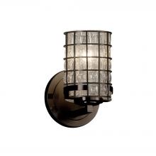 Justice Design Group WGL-8451-10-GRCB-DBRZ - Atlas 1-Light Wall Sconce