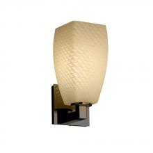 Justice Design Group FSN-8921-10-WEVE-MBLK - Modular 1-Light Wall Sconce